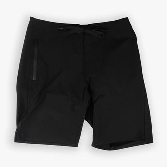 Boardshort - 17" Straight Leg Black